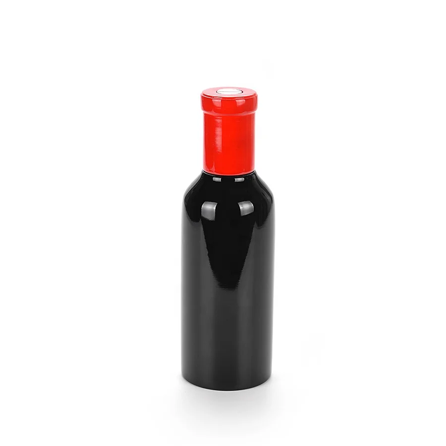8 Inch Wine Bottle Shaped Salt n Pepper Mills Manual Spice Stainless Steel and Ceramic Core Mill