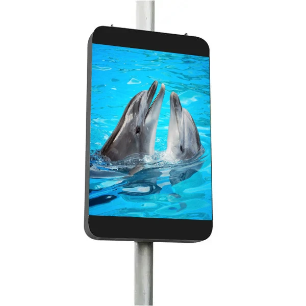 TOOSEN WiFi 4G односторонний P2.5 P3 P4 P5 водонепроницаемый наружный дисплей уличный фонарь в форме полюса светодиодный рекламный экран
