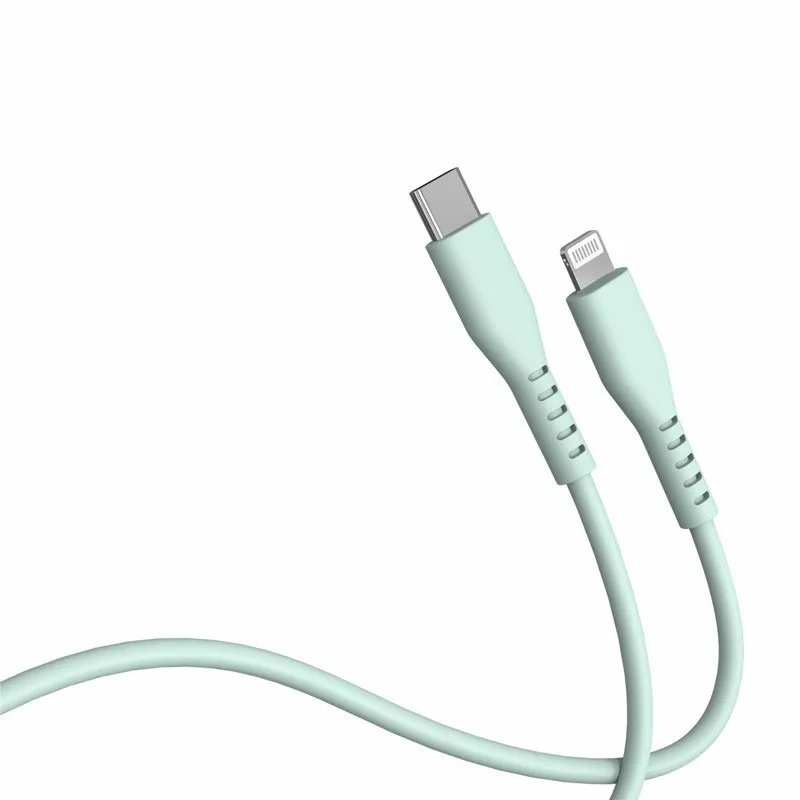 MFI certified  Type c to lighting soft silicone 3A fast charging cable for iphone 14 pro  max