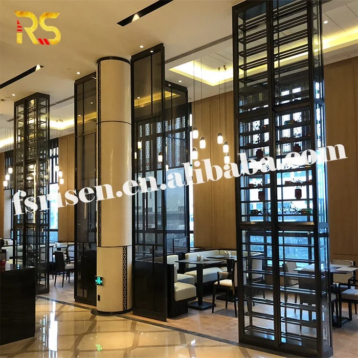 Foshan modern wine bar cabinet stainless steel wine shelves luxury wine display rack for living room