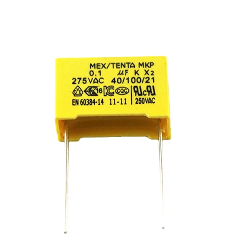 Высокое качество Mkp полиэфирная пленка конденсатор 104 0,1 uf 100NF 275V с 7,5 мм/10 мм/15 мм расстояние в наличии