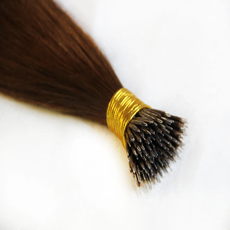 Qingdao suppliers provide high quality  Double Drawn Italian Keratin Prebonded I Tip of 100%  Virgin Remy Martin extensions