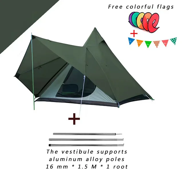 Glamping Waterproof 4 Persons Tent Indian Pyramid Tents for Outdoor Camping
