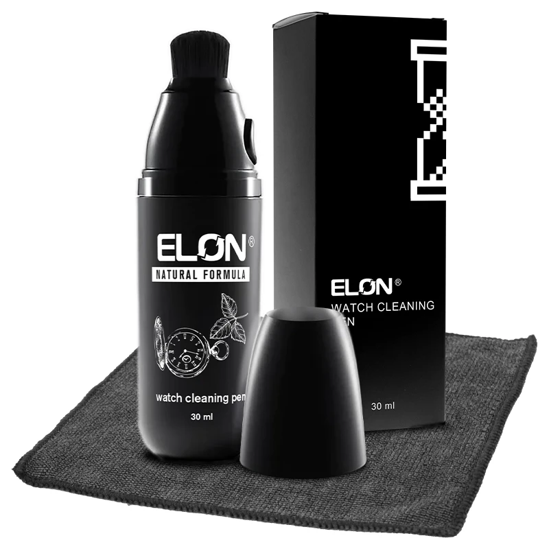 Ultra-Fine Bristles Removes Dirt & Grime from Stainless Steel Diamonds Band Links Watch Cleaning Kit 30 ml Luxury Watch Cleaner