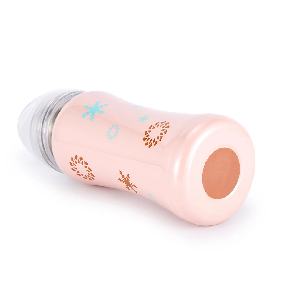 Baby Style 18/8 High Quality  Double Wall Stainless Steel Vacuum Milk Mug & Milk Bottle with Teat Vacuum Flask 350ml