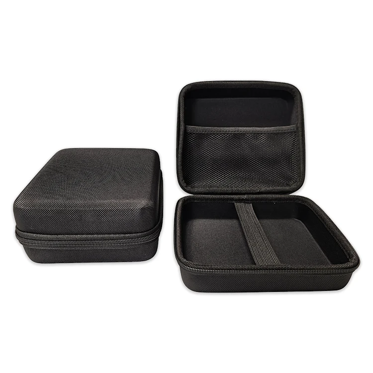 Customizable 1680d surface durable lightweight eva hard storage case eva box custom half net pocket