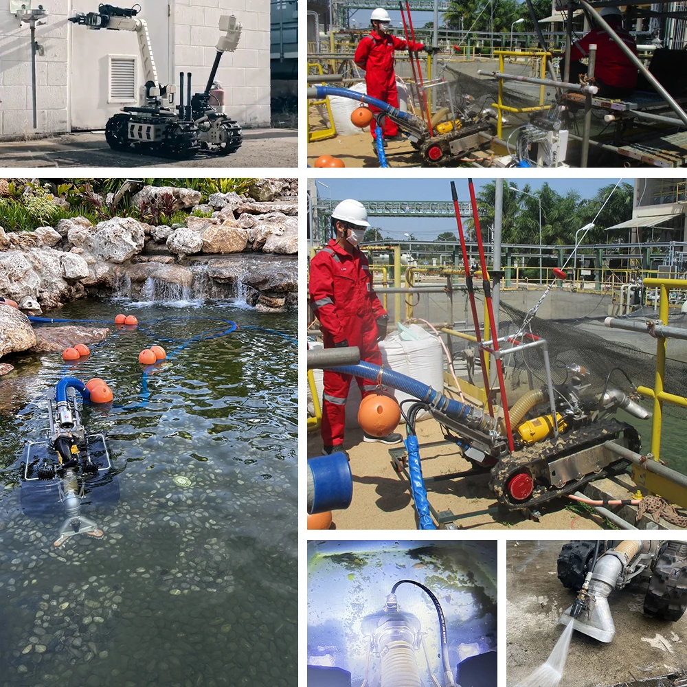 Waterproof IP68 small multifunctional underwater crawler robot rov