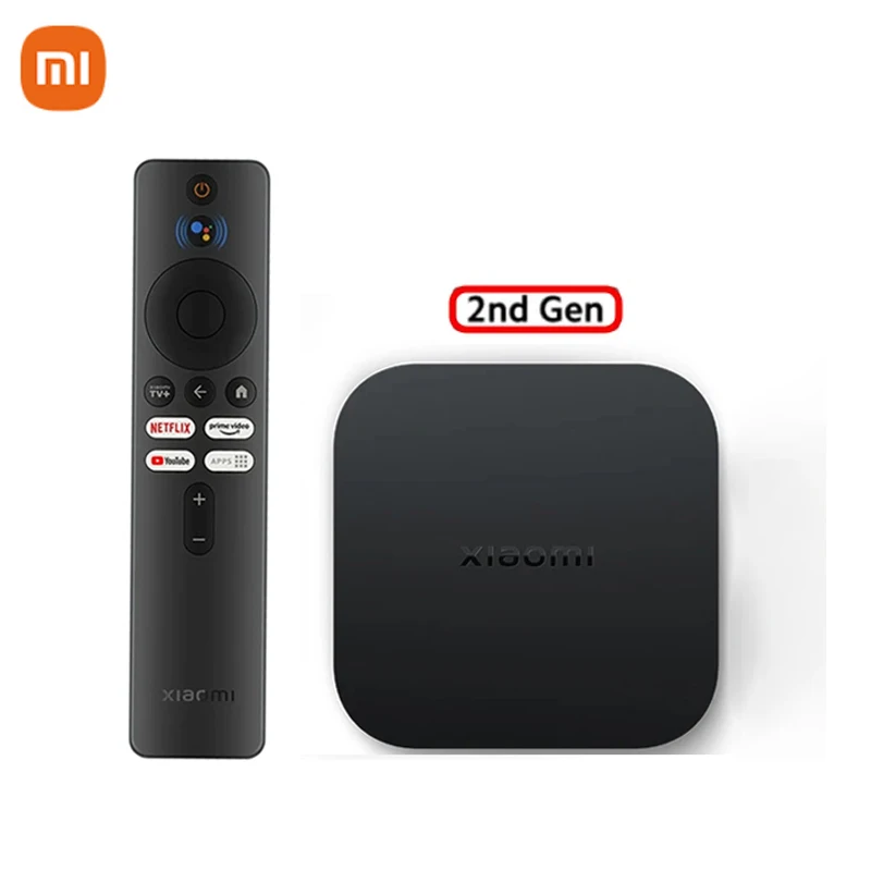 Готовый к отправке mi tv box s 2-го Поколения Высокая четкость 4K HDR глобальная версия потокового ТВ