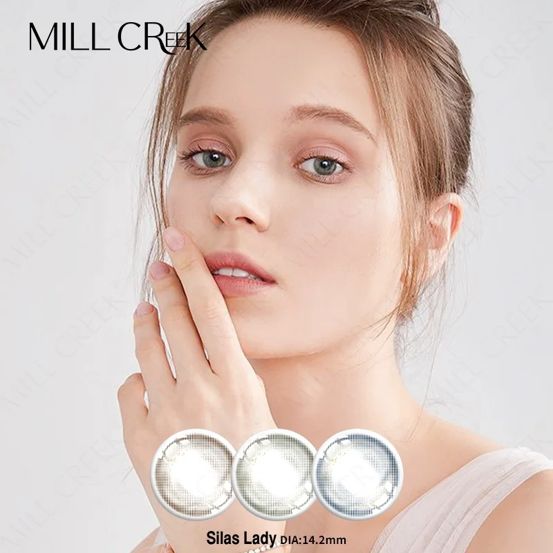 OEM Fresh Looking dark brown colored contact lenses Colored Eye Contact Lens Soft Yearly Cosmetic Cheap Color Contact Lenses