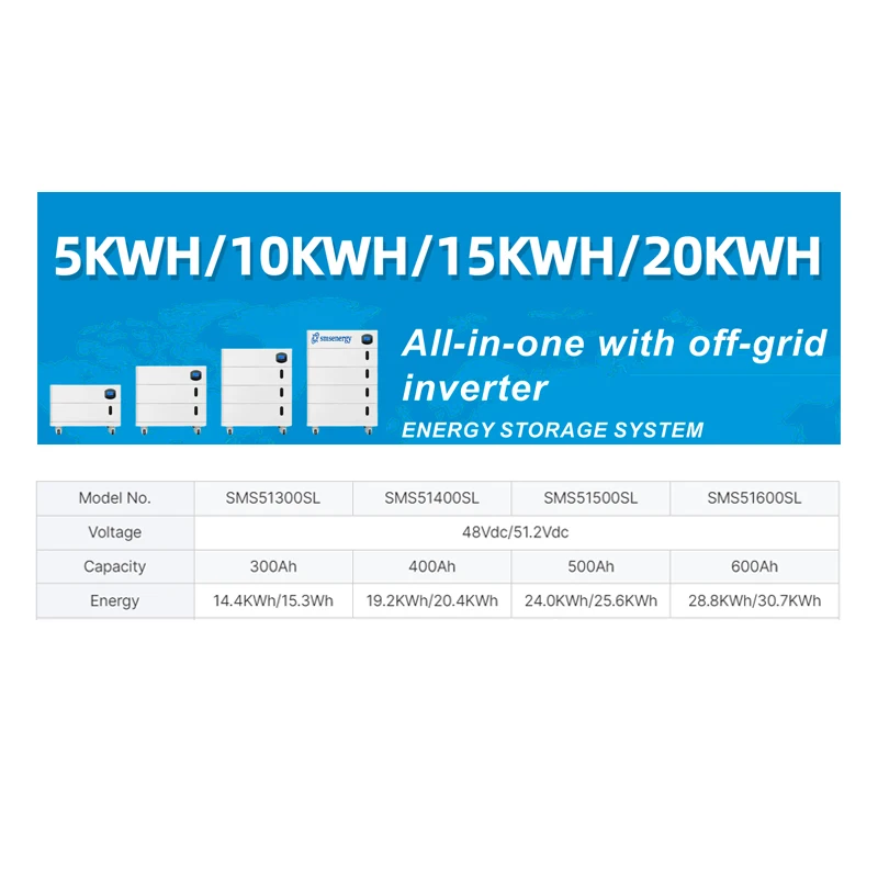 Hot sale ALL in 1 one lipo4 battery 15kwh 20kwh lithium battery 48V 51.2V 200ah 300ah stacked lifepo4 battery with inverter