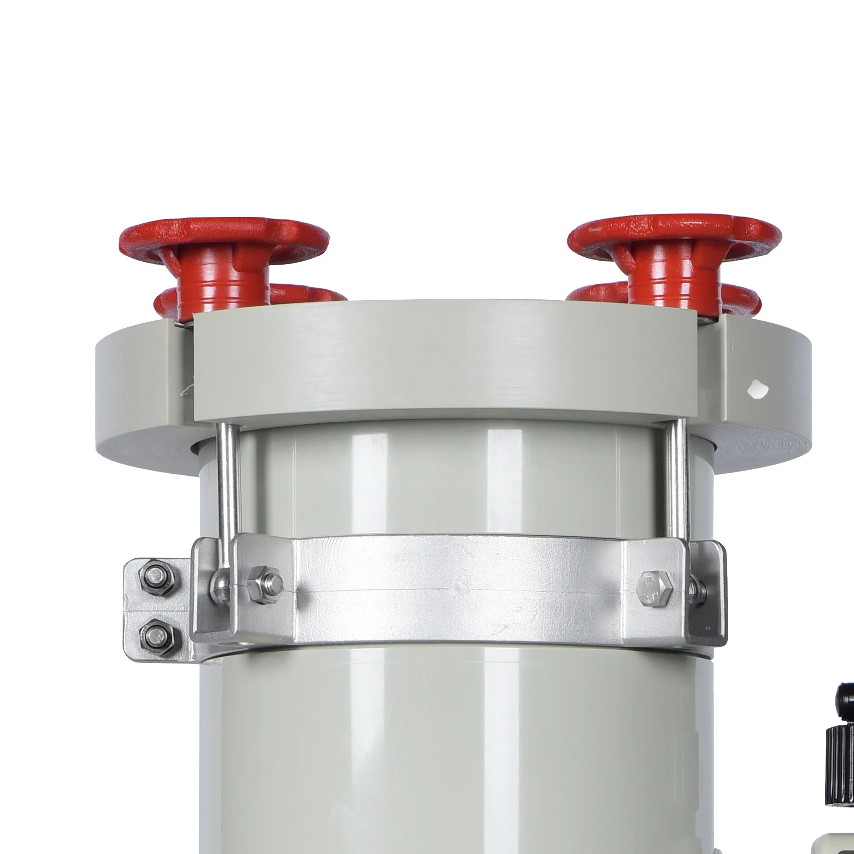 Acid and alkali resistance plastic water filter housing with pump for electroplating liquid chemical filter vessel tank