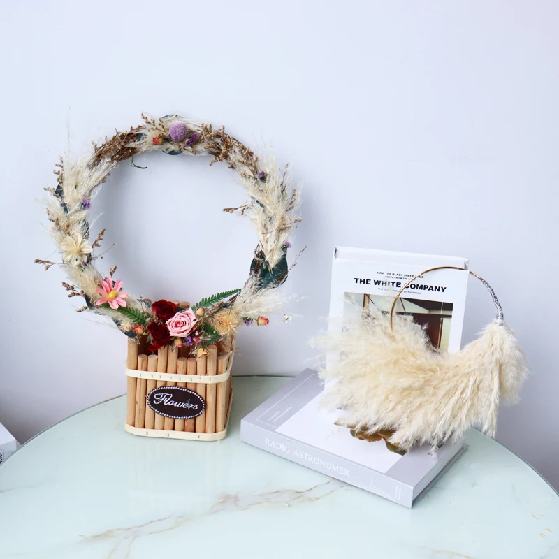 wreath supplies wholesale dried flower wreath flores preservadas natural wedding backdrop