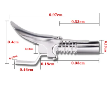 Оригинальный блокирующий штуцер Zerk G для смазочного пистолета, легко включается и выключается (1/8 дюйма BSP)