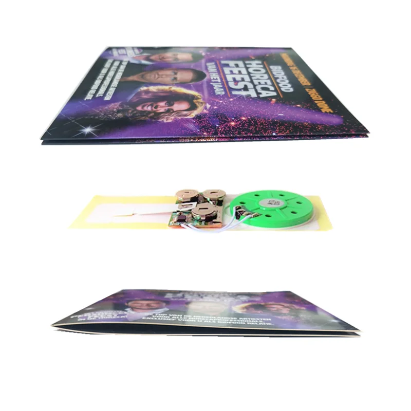Pre recorded sound chip for greeting card gift packing box  promotion gift packing and advertising for music audio voice play