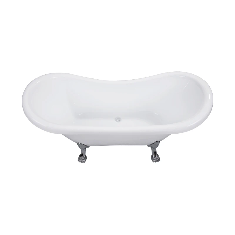 WTM-02502 Mini Acrylic Luxury Legs Vintage Bath Tub Clawfoot Tub Vertical Freestanding Bathtubs