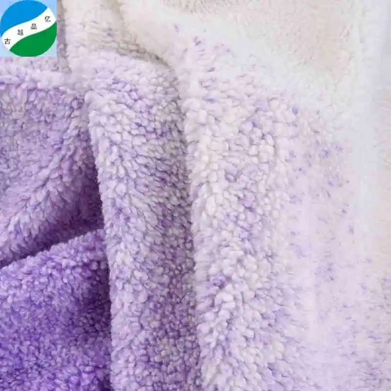 Ready goods factory supplier wholesale good quality of woven sherpa jacquard stock fabric for garments