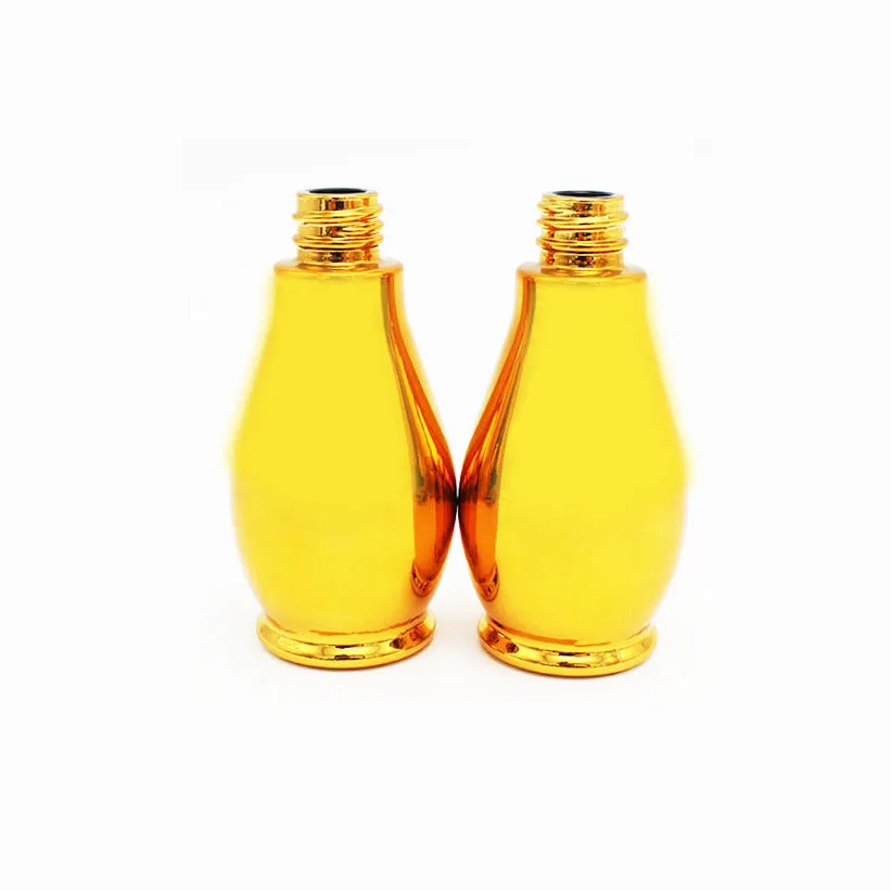 electroplated golden 2oz 60ml dropper essential oil glass bottle