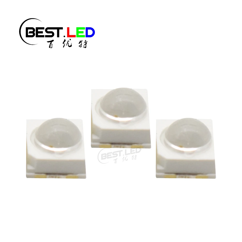 High CRI 2835 SMD LED 90 Degree RA95 Warm White LED Domed Lens LED 2800K 0.5W Dome Lens White SMD LED 2700K-3000K