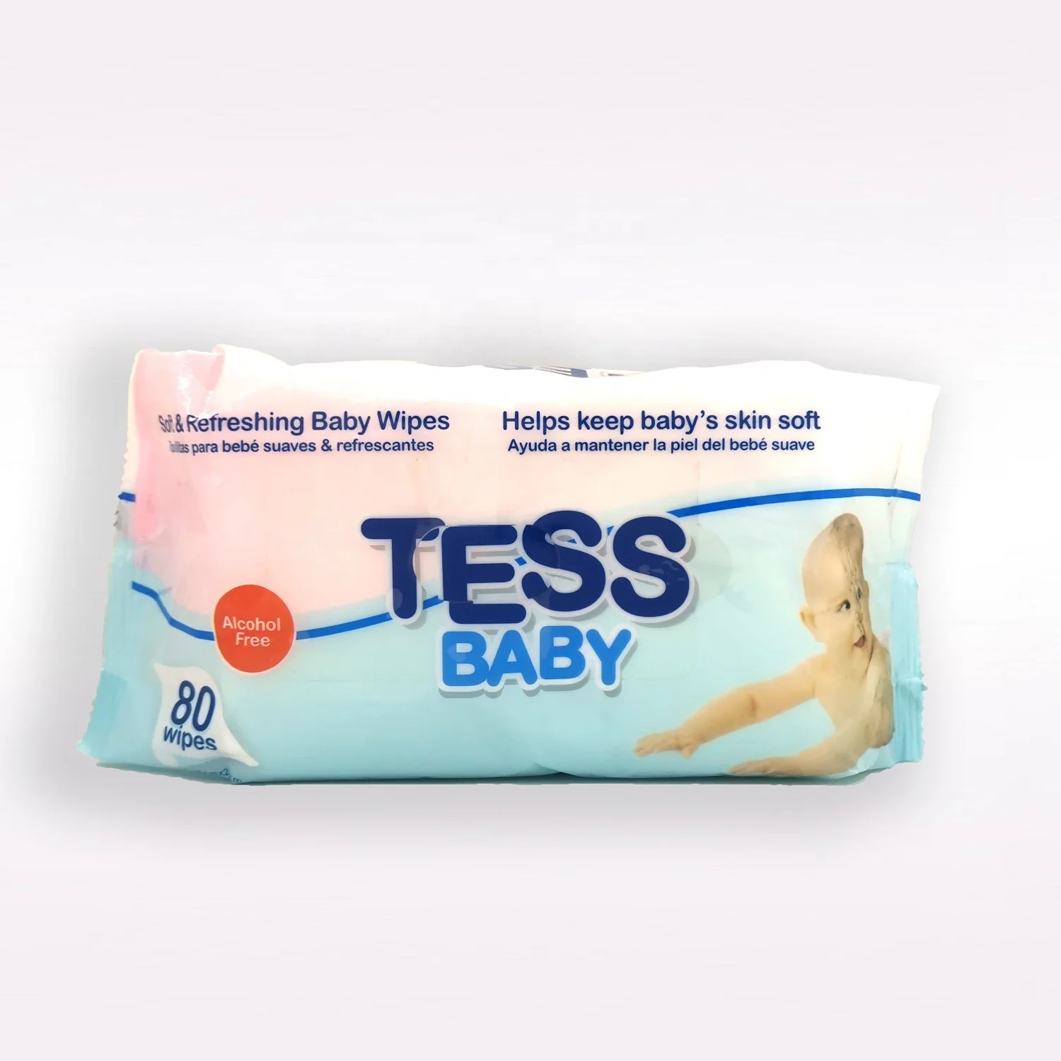 OEM Free samples product Functional baby wipes 80~120pcs pack refreshments cleansing face wipes hot selling wet tissue