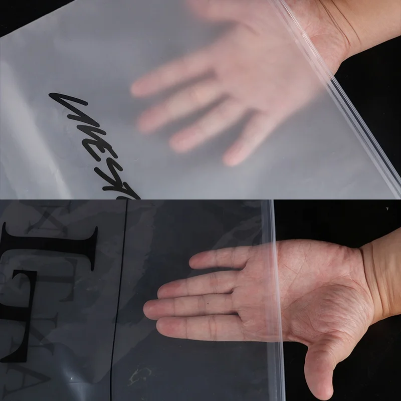 Customized printed Pe cloth packaging plastic hanger hook bags