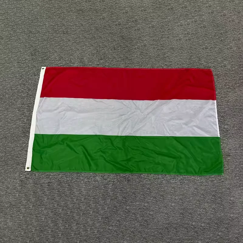 Wholesale  3X5FT Hungarian flag red white green images Waterproof Election Flag Customization
