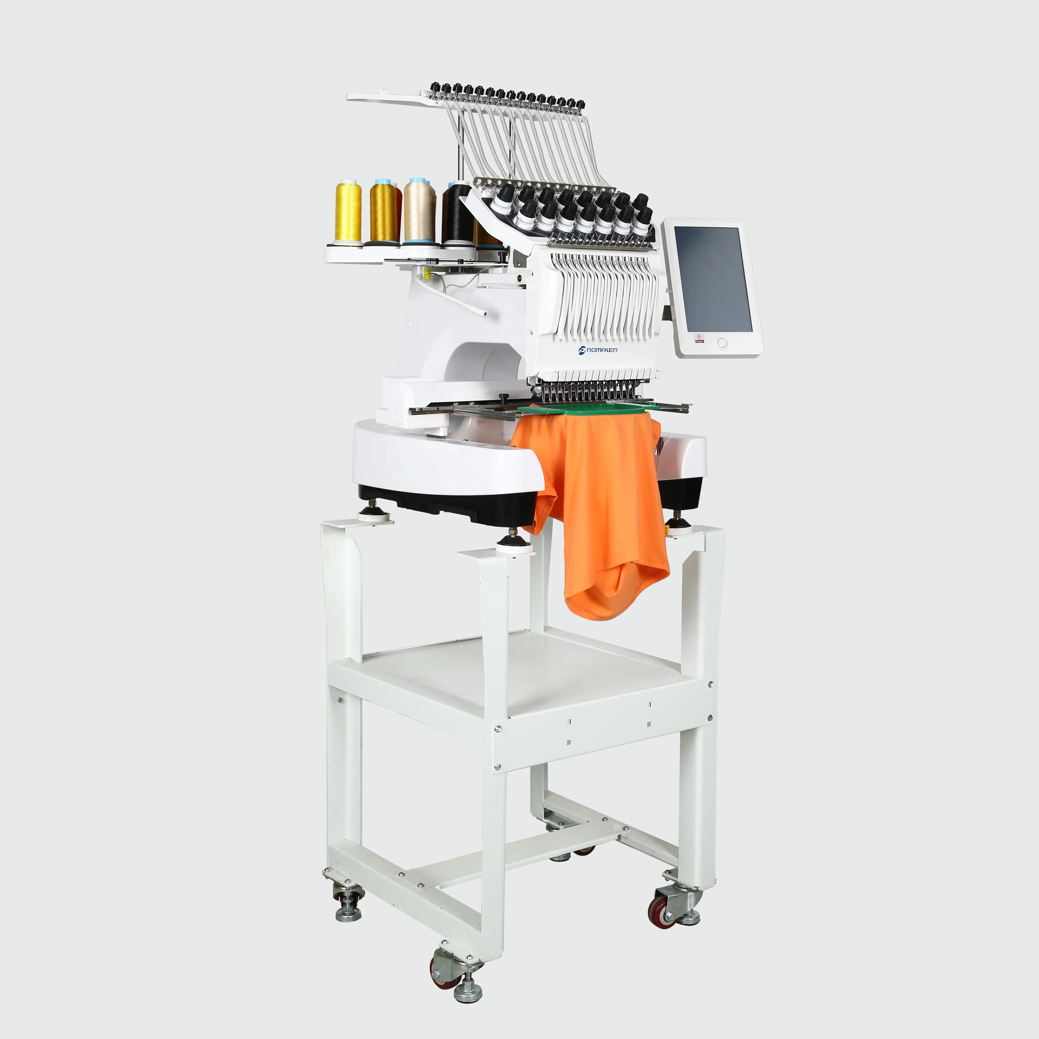 Promaker single head 15 needle high speed multineedle embroidery machine  ricoma with Computer System