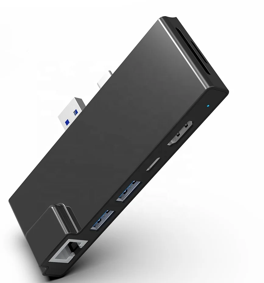 Surface Pro Series USB 3 0 конвертер концентратор SD/TF кард-ридер Тип c поверхность Pro7 док-станция