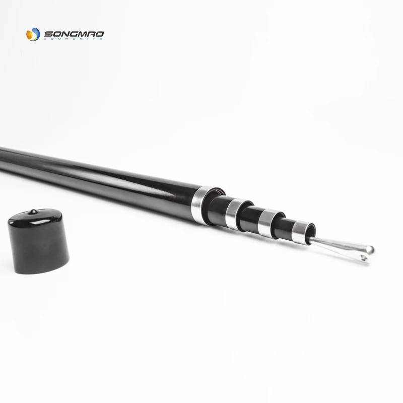 4m 5m 6m 7m 8m fiberglass rod telescopic flag pole