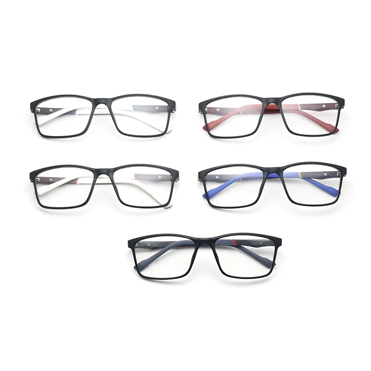 Square Type Eyewear Private Label TR90 Eyeglasses Frames Optical Glasses Mens