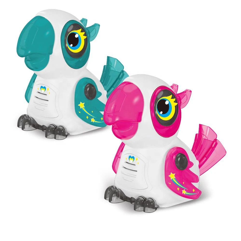Watch Control Birds Toys Intelligence Parrot Robot Draw A Line Follow Smart Robot Toy Remote Control Animal Toy