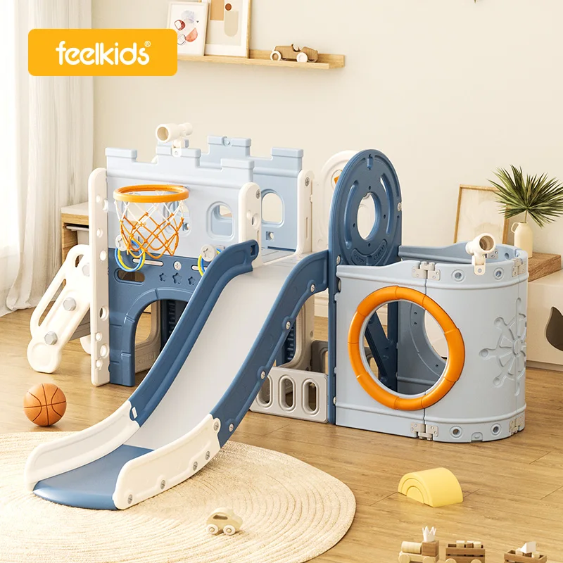 2024 детская пластиковая детская игровая площадка с пиратским кораблем