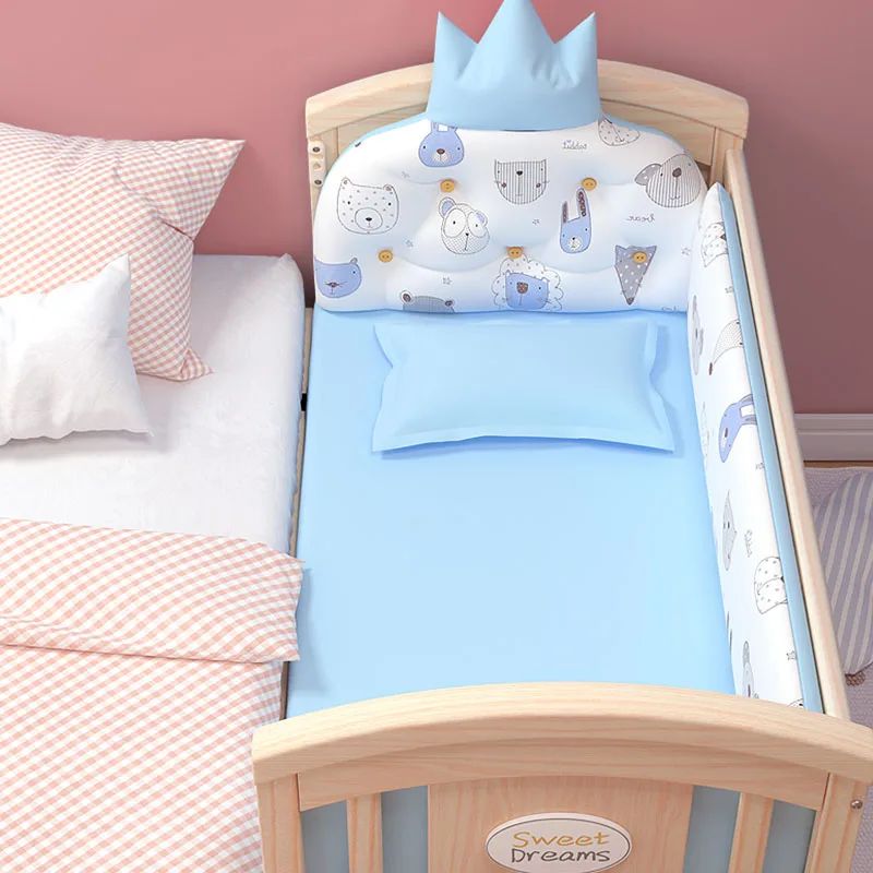 Pine Wood Cunas De Bebe Adjustable Height Crib Berceau