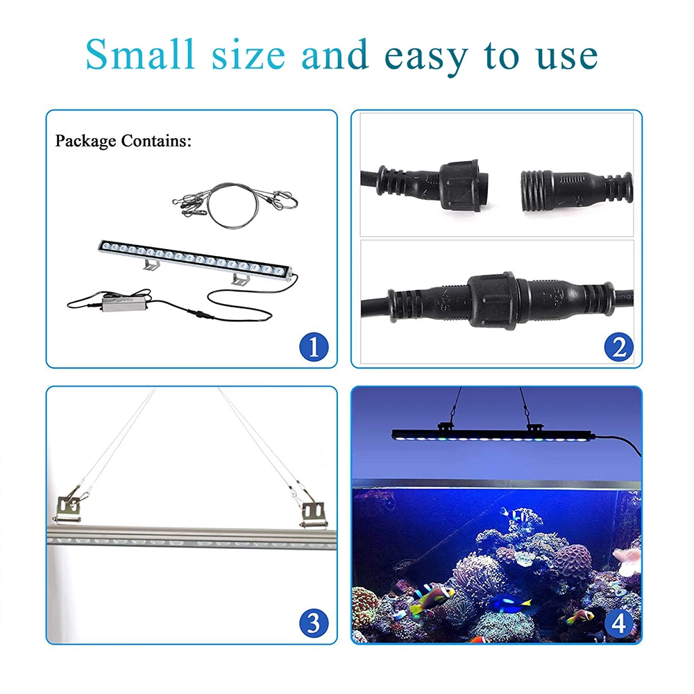 SPS/LPS Coral Growth LED Aquarium Light Bars LED Tube  2/3/4 ft choice
