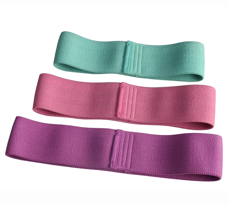 Customized Logo Yoga Exercise Gym Elastic Hip Fitness Bands