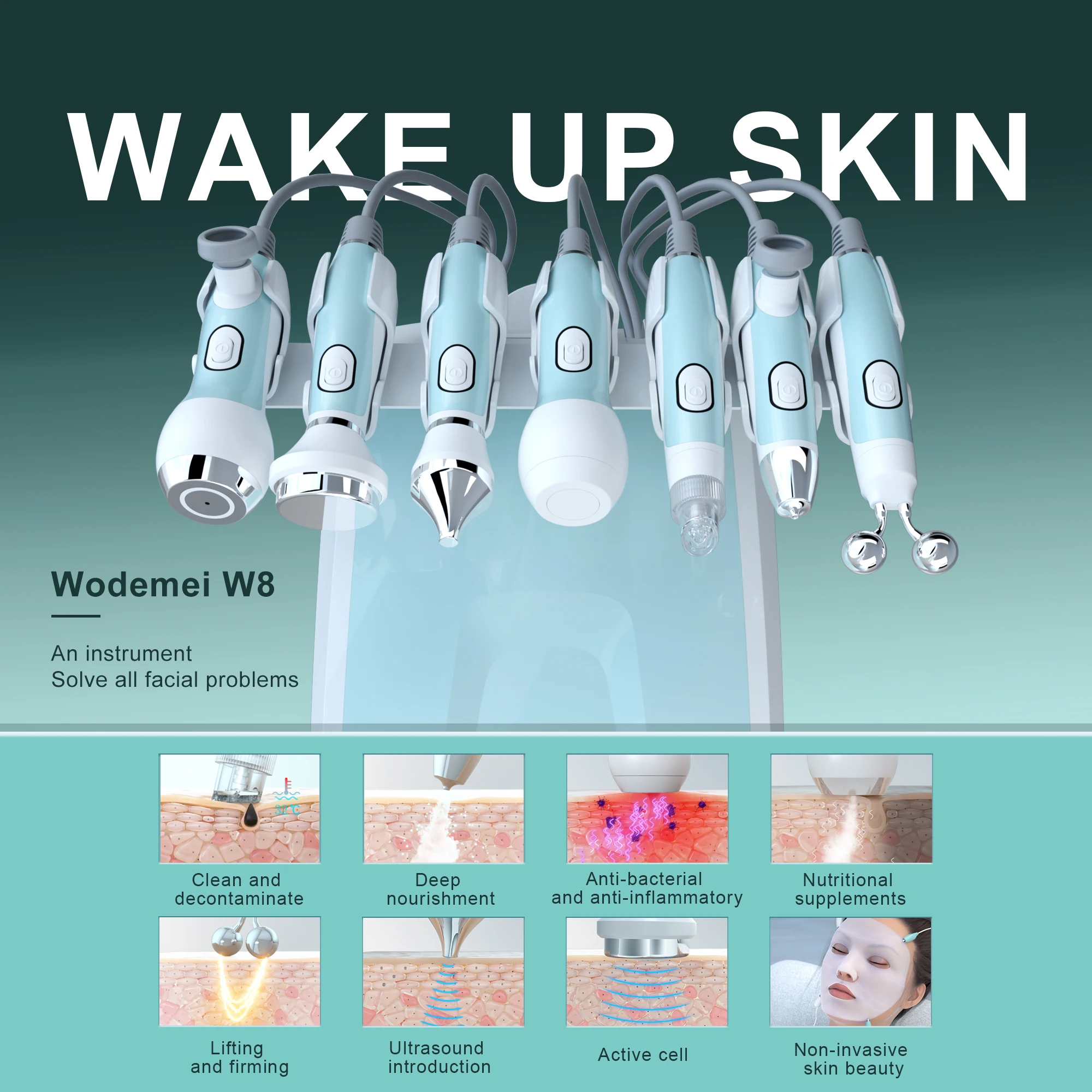 Amazon Aqua очистка от кислорода, Гидра, Глубокая очистка лица, Гидра, Микродермабразия, Гидра, машина для очистки