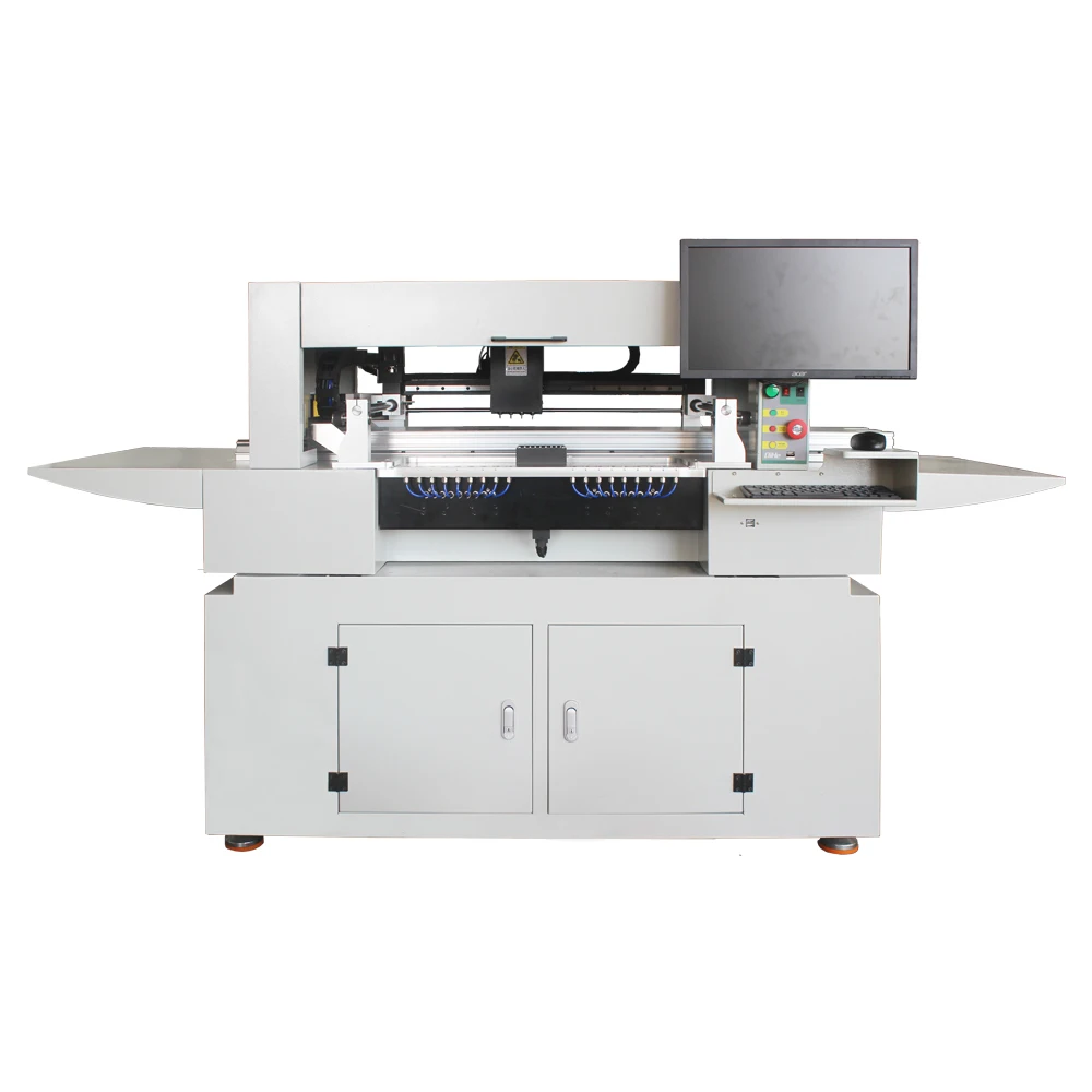 Benchtop Type QL41A 4 Placement Heads SMD Pick Place Machine Chip Mounter for Led Lamp Machinery