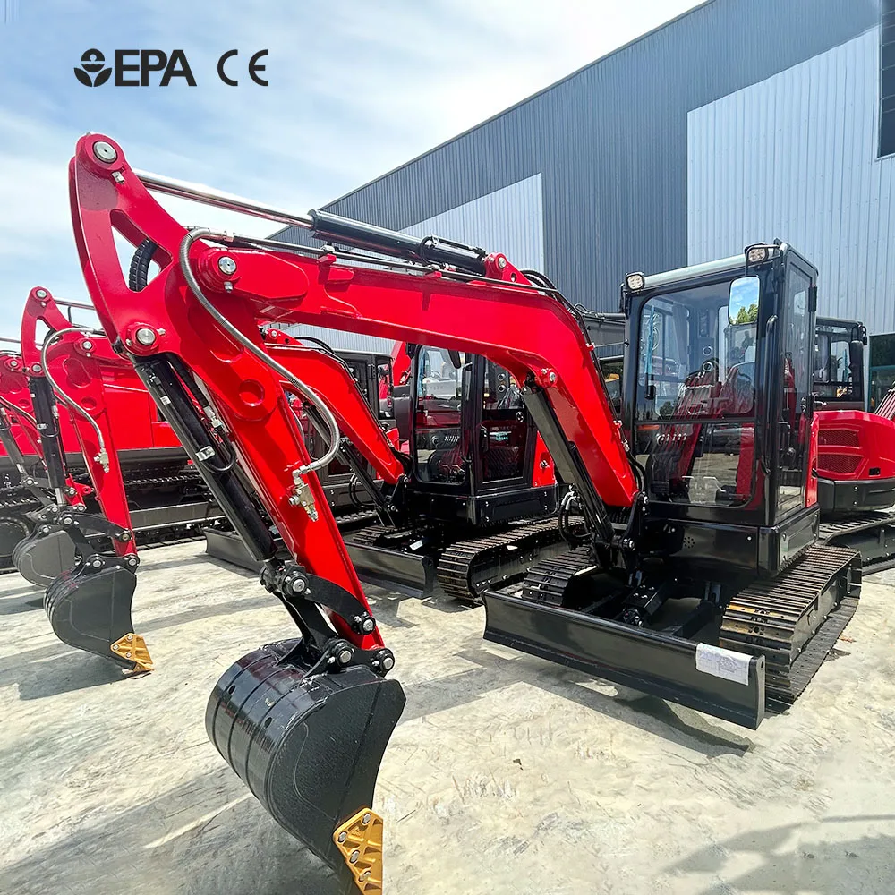 Mini Excavator 3.5 Ton Crawler Small Digger Epa Engine Micro Excavation Machine Farm Used Kubota Excavators For Sale