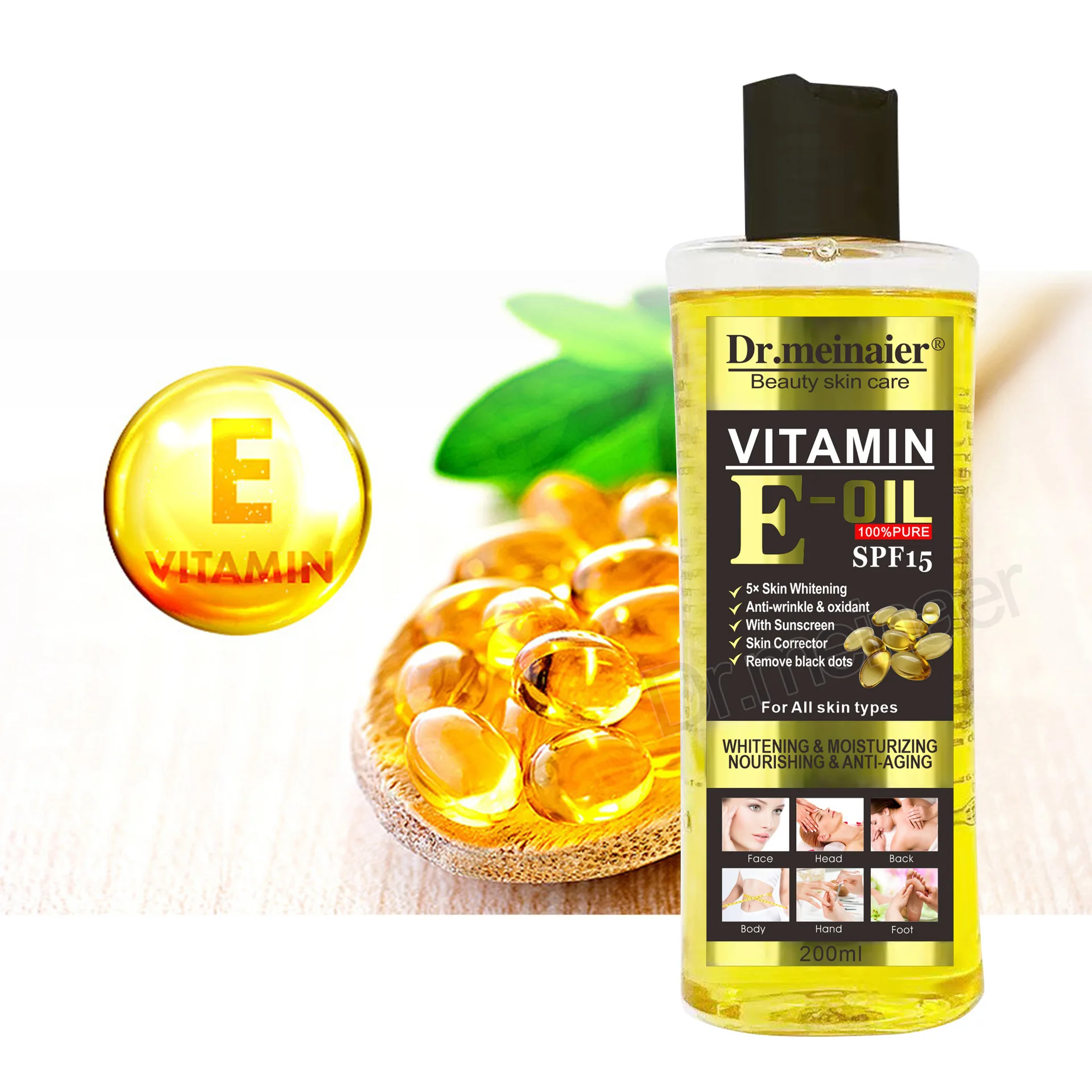 Skin Corrector Vitamin E Oil Moisturizer Face Body Anti wrinkle Hydrating Glowing Essential Oil
