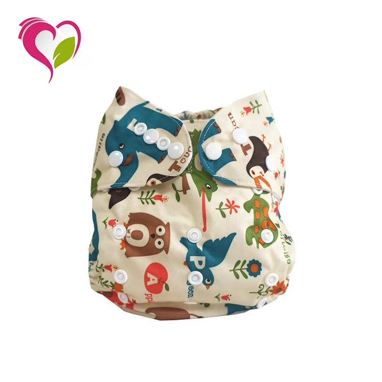 One Size Fit All Washable Baby Cloth Diaper with Microfiber Inserts Baby Diaper Nappy