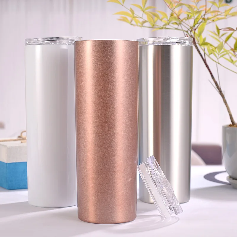 304 stainless steel tumbler with straw 20oz car slim ice tyrant car cup insulation cold straw 600ml water cup