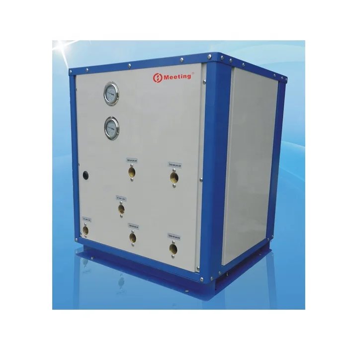 Meeting  ground source heat pump 380v copeland 12kw water heater for heating and cooling