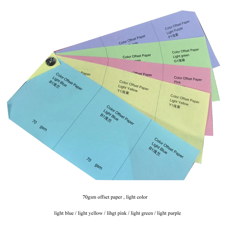 Manufacturer supply Recyclable a4 paper colored paper 70gsm colored offset paper A4 size