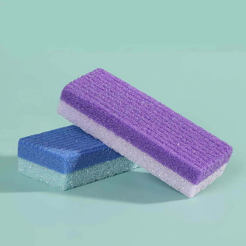 Wholesale Foot Care 2 in 1 Double Side Disposable Callus Remover Foot Scrubber PU Pumice Sponge Stone Natural for Feet