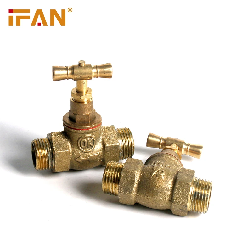 Brass Bibcock 1/2inch Plumbing Materials Copper Water Taps 3/4inch Garden Stopcock Valve Water