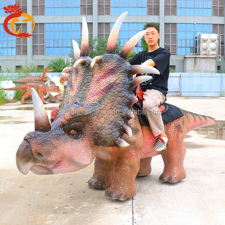 amusement park rides electric animatronic dinosaur dino ride walking coin operated for kids dinosaurios montable