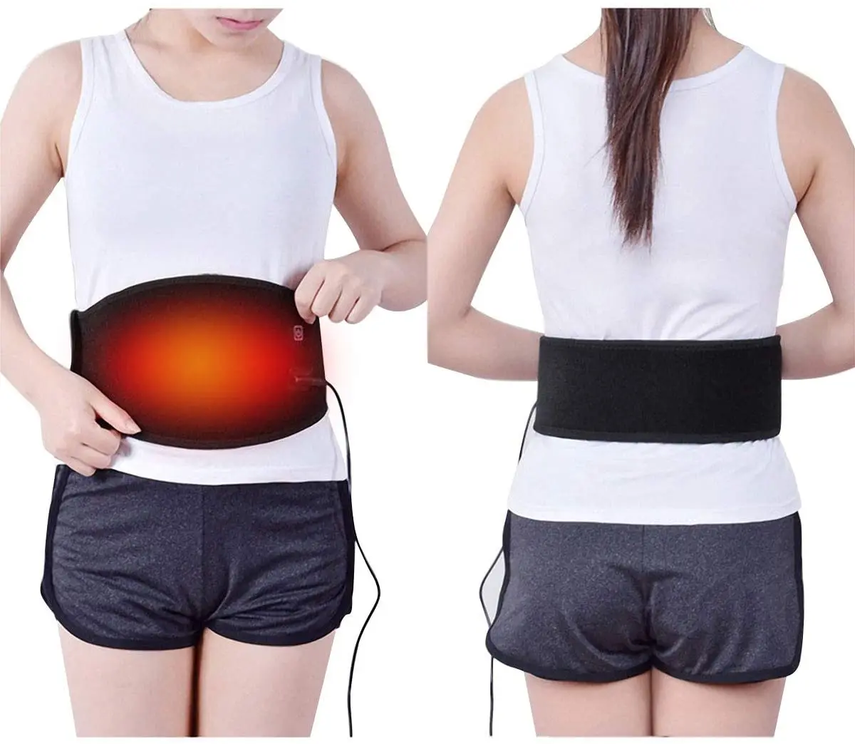 Heat Therapy Wrap Belly Warmer Band for Abdominal Menstrual Cramps Waist Heating Pad Electric Belt