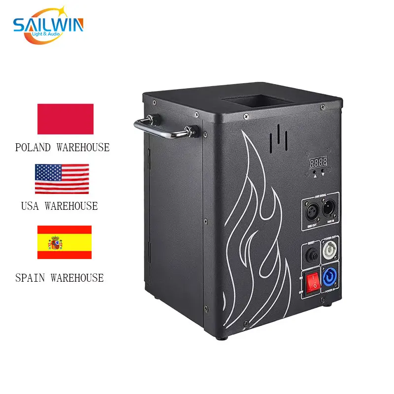 sailwin EU STOCK LED Stage Light 100W DMX512 Fire Machine Spray One Head Flame Machine Thrower Stage Show Effect Fire Machine
