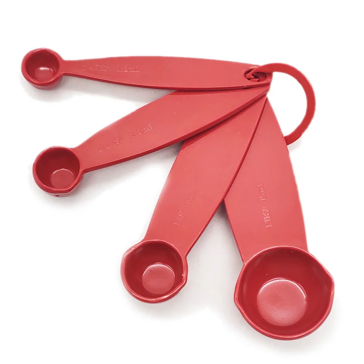 wholesale Solid color Colorful customized 10g plastic measuring spoons set