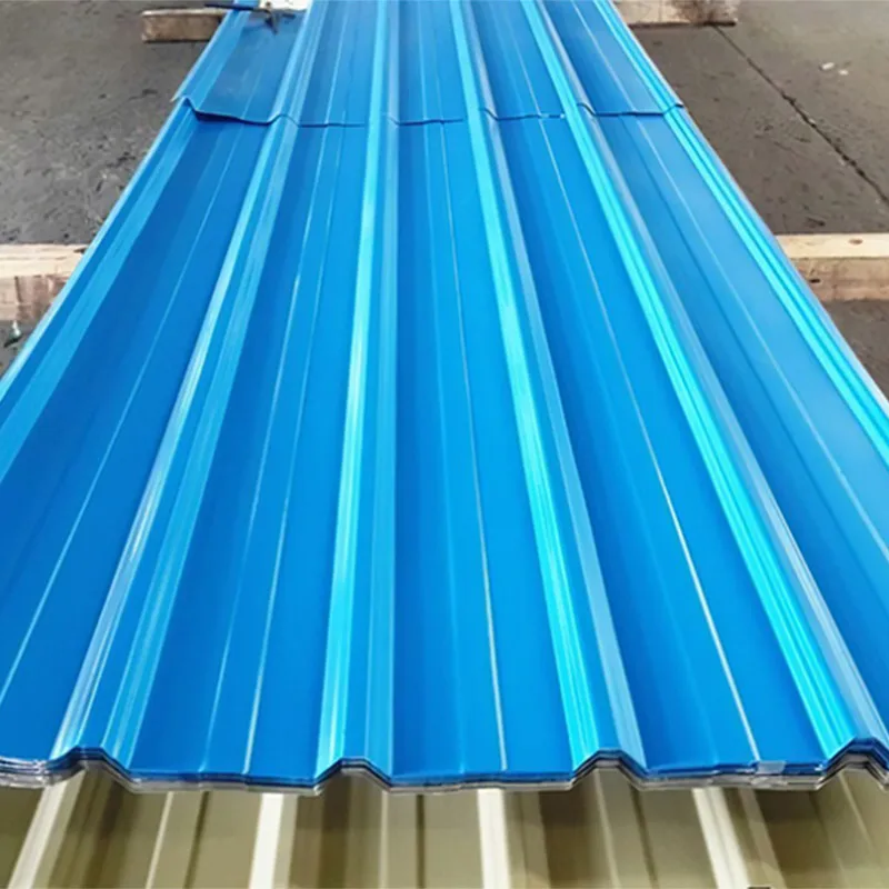 Zinc coated hot dipped prepainted 4x8 22 gauge corrugated roofing sheet galvanized