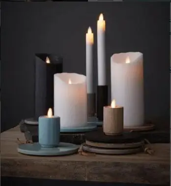 Новые беспламенные Конические СВЕТОДИОДНЫЕ свечи с фитилем